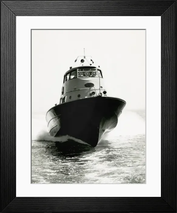 Framed Print : Shell fast passenger launch PL4 Framed Print : Shell fast passenger launch PL4