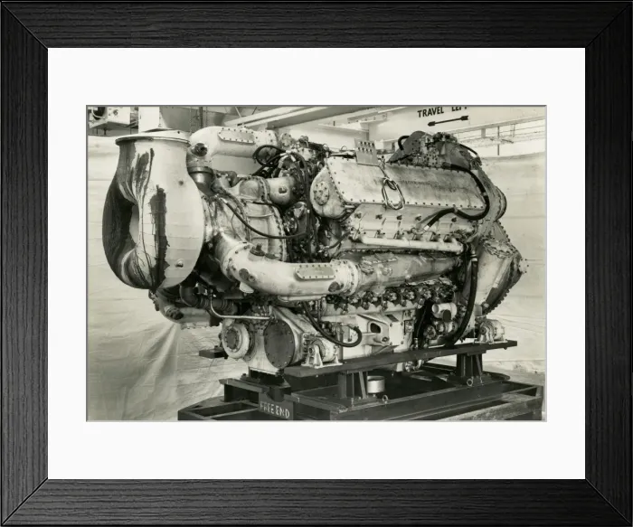 Framed Print : Napier Deltic Marine MTB engine, geared turbo blown Framed Print : Napier Deltic Marine MTB engine, geared turbo blown