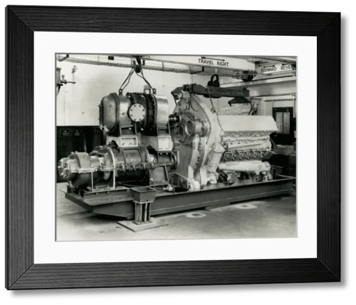 Framed Print : Napier Deltic Compressor Set for ERDC Framed Print : Napier Deltic Compressor Set for ERDC