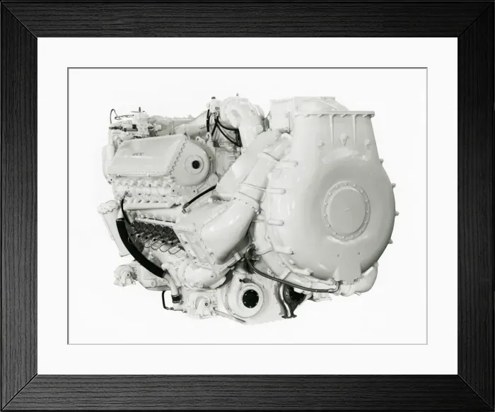 Framed Print : Napier Deltic MTB CT18-42K engine Framed Print : Napier Deltic MTB CT18-42K engine