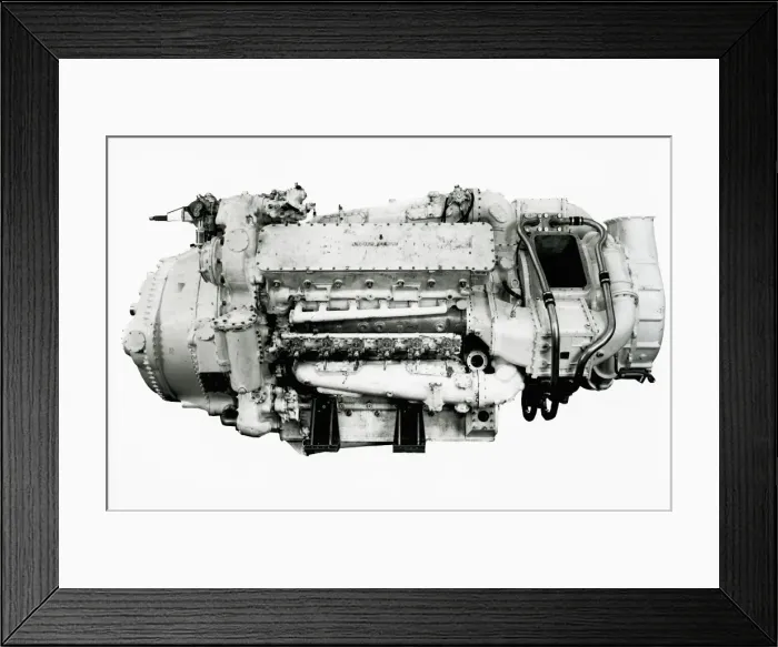 Framed Print : Napier Deltic MTB CT18-42K engine Framed Print : Napier Deltic MTB CT18-42K engine