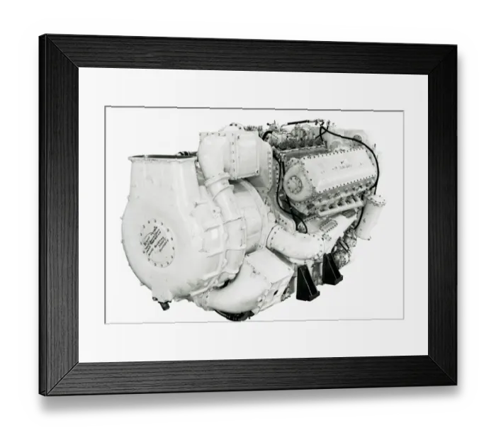 Framed Print : Napier Deltic MTB CT18-42K engine Framed Print : Napier Deltic MTB CT18-42K engine