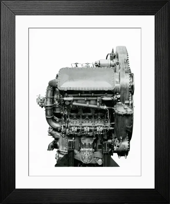 Framed Print : 9 cylinder rail traction Deltic engine Framed Print : 9 cylinder rail traction Deltic engine