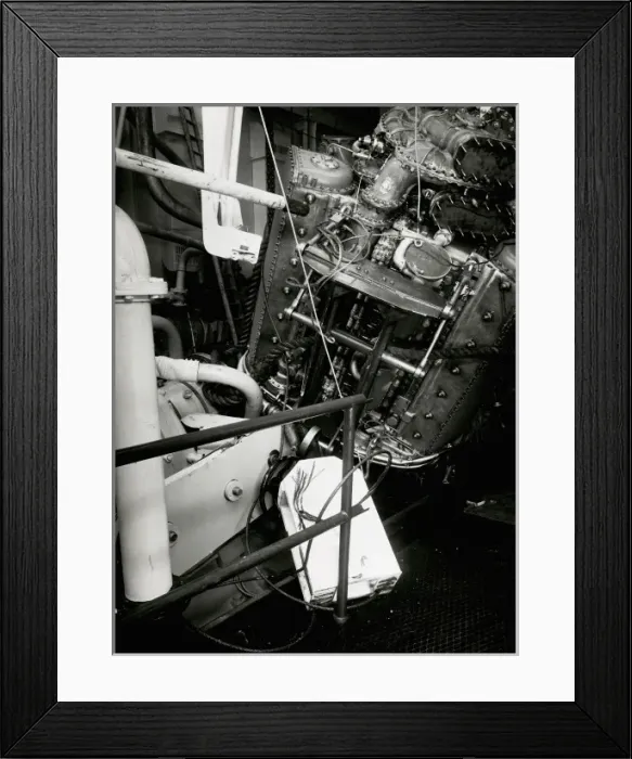 Framed Print : Prototype Deltic engine after the failure of the crane cable Framed Print : Prototype Deltic engine after the failure of the crane cable
