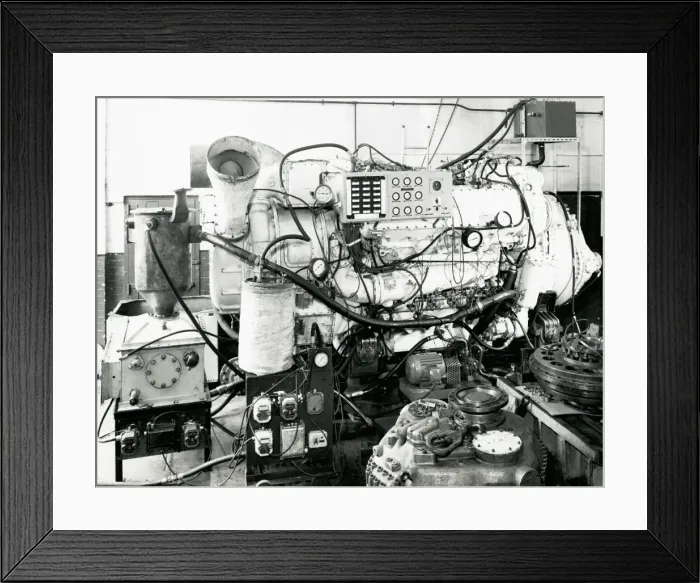 Framed Print : Testing a series 3 Deltic CT18-42K engine Framed Print : Testing a series 3 Deltic CT18-42K engine