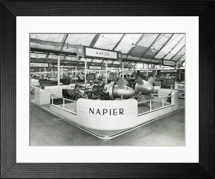 Framed Print : Napier Eland engine on display Framed Print : Napier Eland engine on display