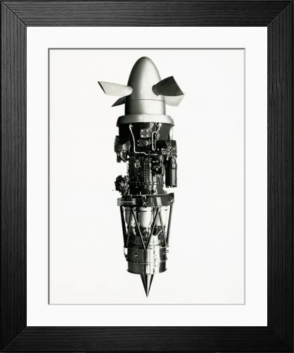 Framed Print : Napier Eland engine - accessories and support frame Framed Print : Napier Eland engine - accessories and support frame