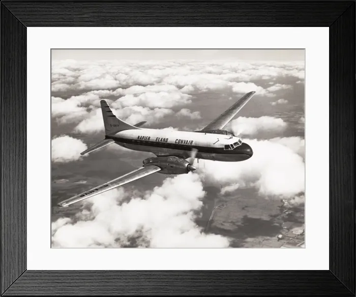 Framed Print : Napier Eland Airliner G ANVP a Convair liner 340 Framed Print : Napier Eland Airliner G ANVP a Convair liner 340
