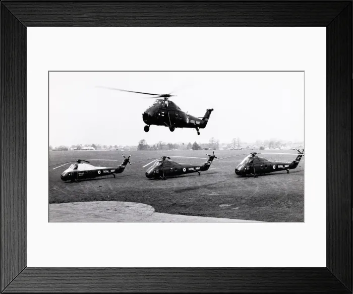 Framed Print : Four pre-production S58 Wessex HAS1 helicopters Framed Print : Four pre-production S58 Wessex HAS1 helicopters