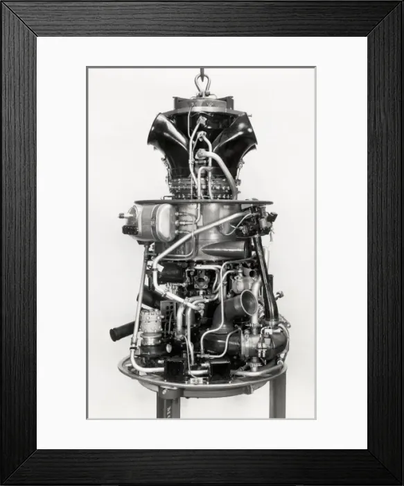 Framed Print : Gazelle 18 1750 shp engine