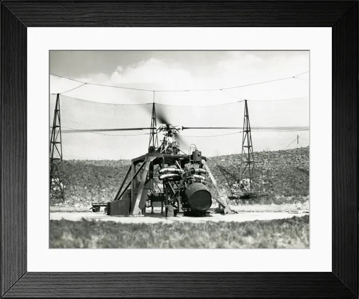 Framed Print : Helicopter rotor test rig at Napier Luton FDE Framed Print : Helicopter rotor test rig at Napier Luton FDE