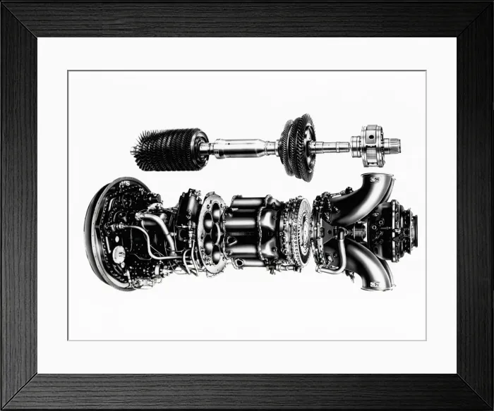 Framed Print : Napier Gazelle 1, 260 / 2, 000 shp Framed Print : Napier Gazelle 1, 260 / 2, 000 shp