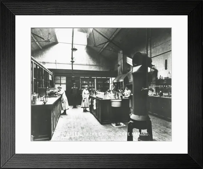 Framed Print : The Napier aero engine in the making Framed Print : The Napier aero engine in the making