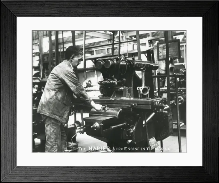 Framed Print : The Napier aero engine in the making Framed Print : The Napier aero engine in the making