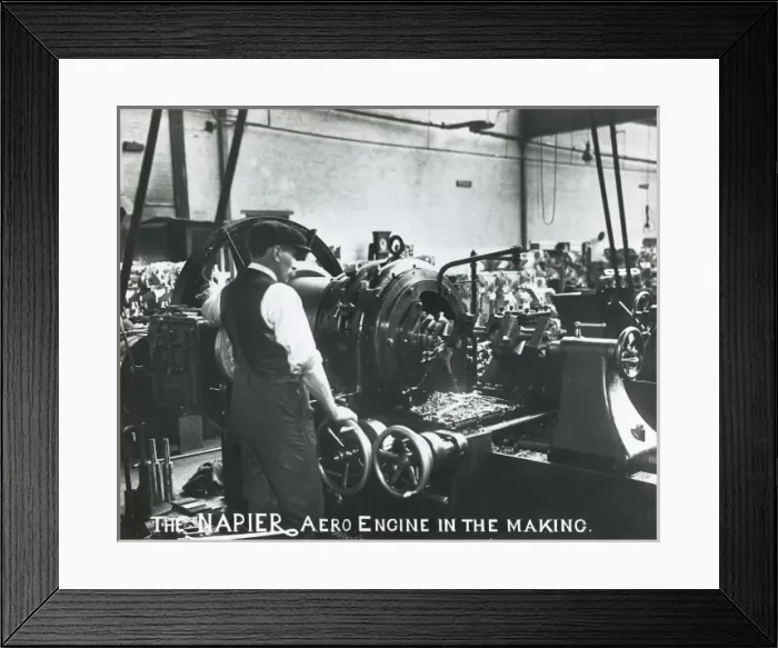 Framed Print : The Napier aero engine in the making Framed Print : The Napier aero engine in the making