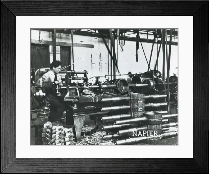Framed Print : Napier factory production of back axles Framed Print : Napier factory production of back axles