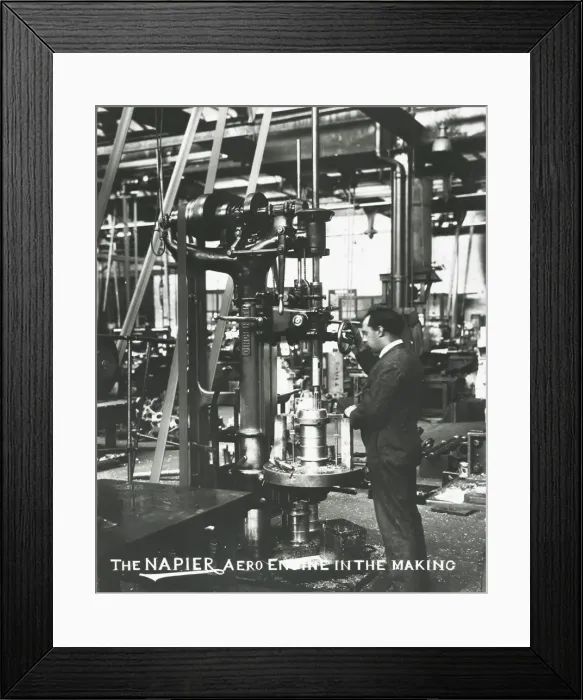 Framed Print : The Napier aero engine in the making Framed Print : The Napier aero engine in the making