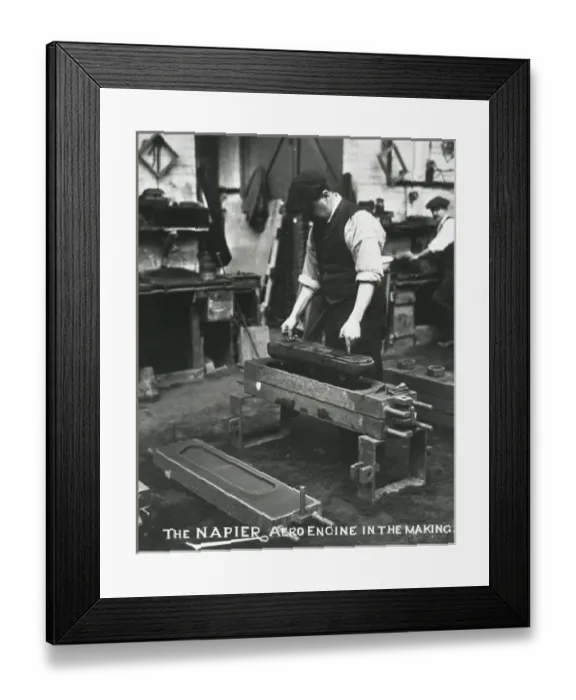 Framed Print : The Napier aero engine in the making foundry Framed Print : The Napier aero engine in the making foundry