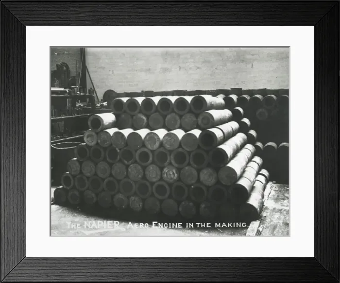 Framed Print : Napier aero engine in the making Lion cylinder forgings Framed Print : Napier aero engine in the making Lion cylinder forgings