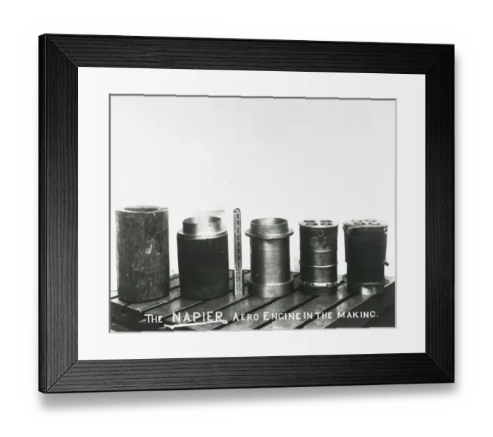 Framed Print : Napier aero engine in the making Lion cylinder forgings Framed Print : Napier aero engine in the making Lion cylinder forgings