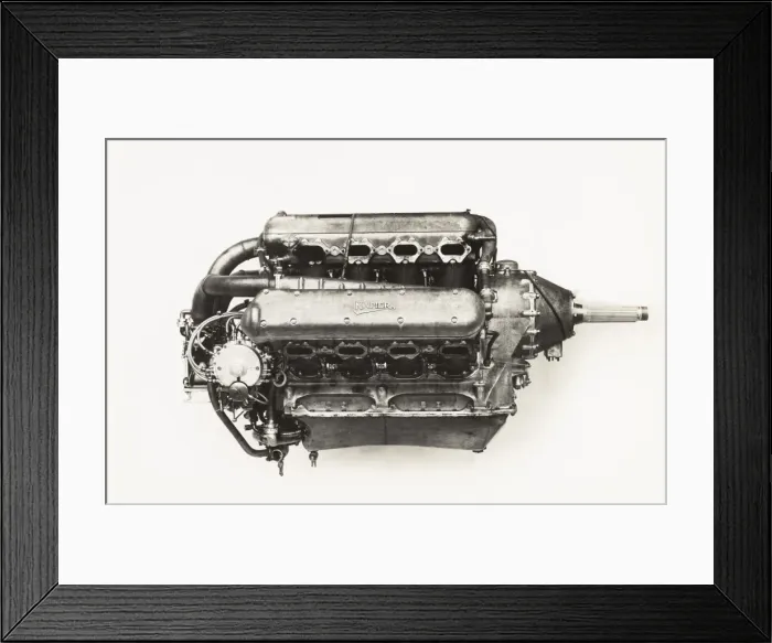 Framed Print : Lion XIA engine, with three rear fitted carburettors Framed Print : Lion XIA engine, with three rear fitted carburettors