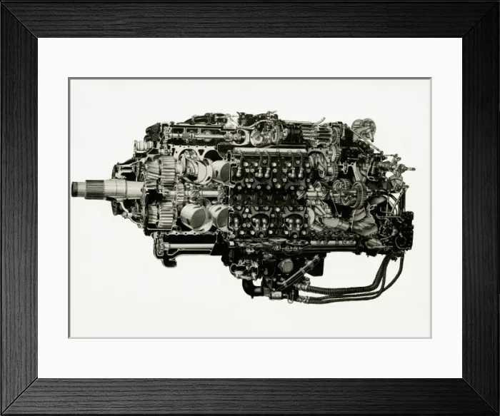 Framed Print : Sabre VA 24 cylinder engine Framed Print : Sabre VA 24 cylinder engine