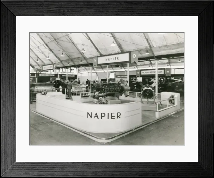 Framed Print : Napier Nomad engine on show - Farnborough Air Show Framed Print : Napier Nomad engine on show - Farnborough Air Show