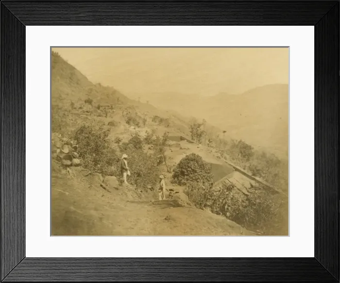 Framed Print : Railway and walls looking down the incline Framed Print : Railway and walls looking down the incline