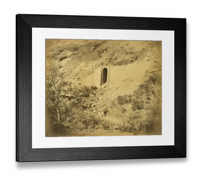 Framed Print : Bridge and retaining wall on rock escarpment Framed Print : Bridge and retaining wall on rock escarpment