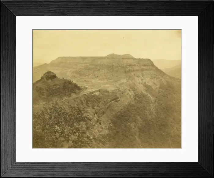 Framed Print : Shebee Hill; railway embankment over Nath Khind Framed Print : Shebee Hill; railway embankment over Nath Khind