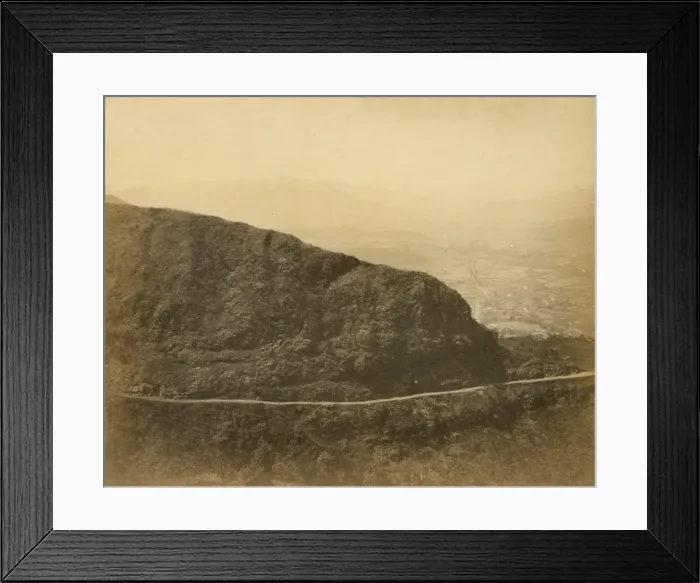 Framed Print : Battery Hill; cart-road to railway Framed Print : Battery Hill; cart-road to railway