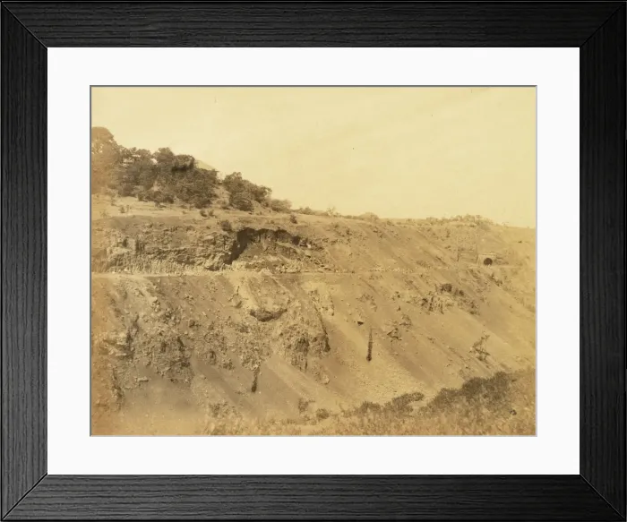 Framed Print : Khandalla Railway along scarp of ravine Framed Print : Khandalla Railway along scarp of ravine