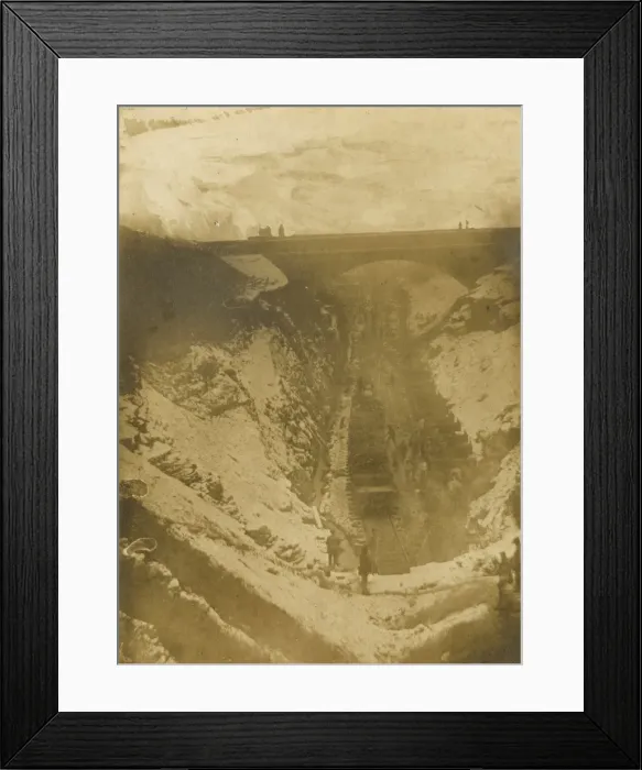 Framed Print : Railway scene, two trains of horse-drawn mineral wagons Framed Print : Railway scene, two trains of horse-drawn mineral wagons