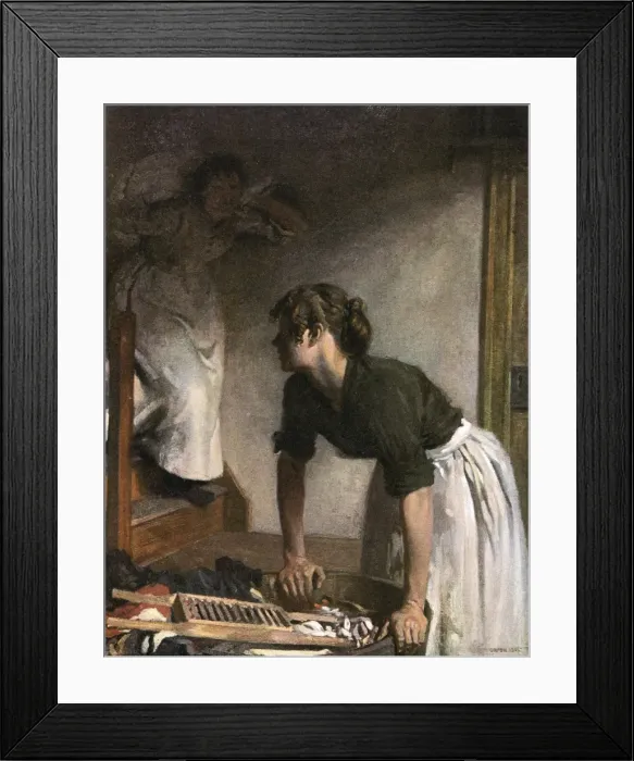 Framed Print : In the Wash-House Framed Print : In the Wash-House