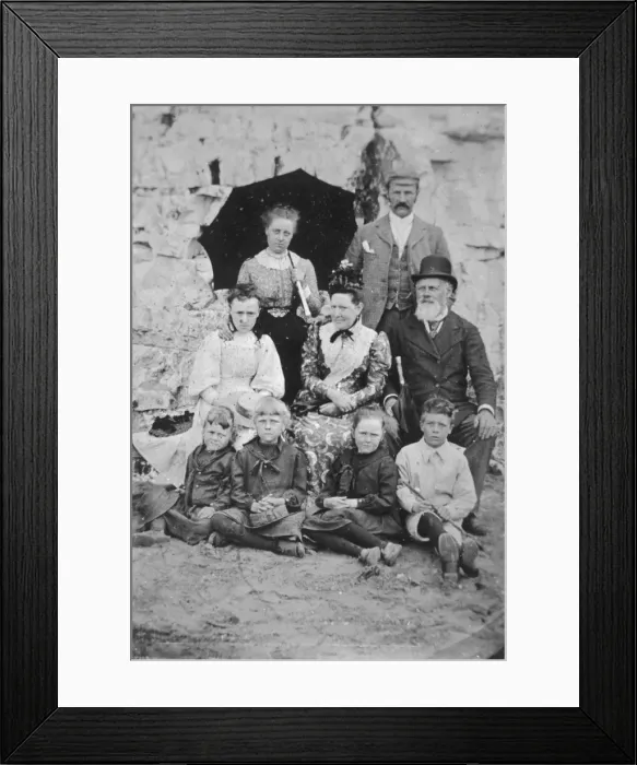Framed Print : Family group photograph at the seaside Framed Print : Family group photograph at the seaside