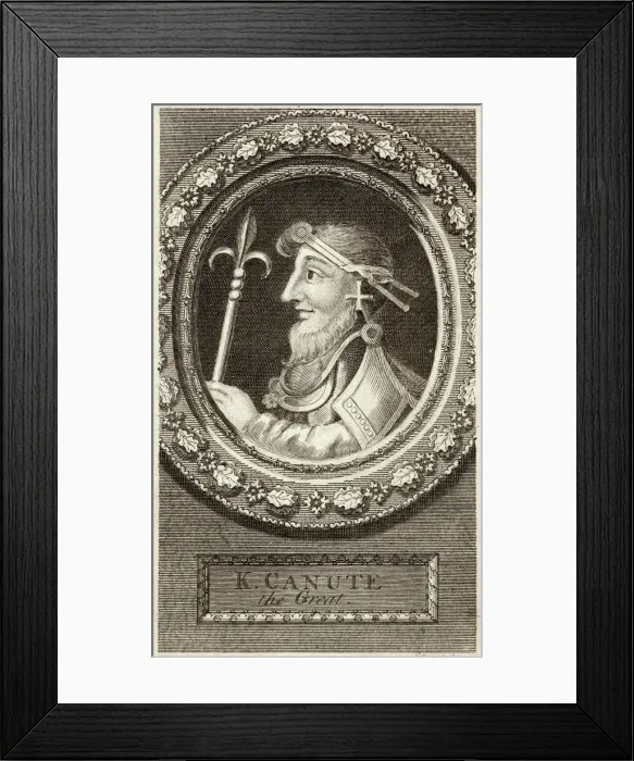 Framed Print : King Canute (Cnut) Framed Print : King Canute (Cnut)