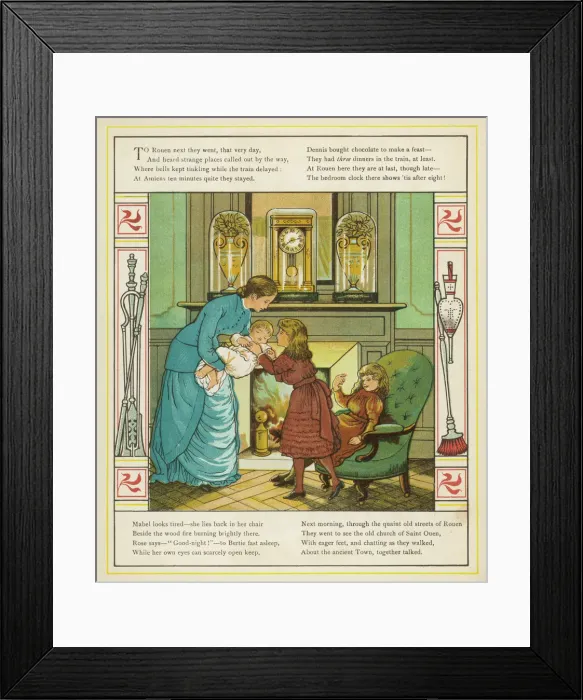 Framed Print : Saying goodnight to the new baby Framed Print : Saying goodnight to the new baby