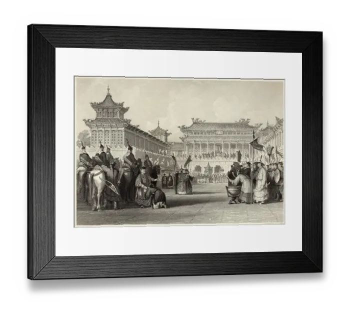 Framed Print : Emperor Tao-Kuang reviewing forces, Peking Framed Print : Emperor Tao-Kuang reviewing forces, Peking