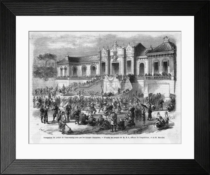 Framed Print : French forces, Second Opium War, Peking Framed Print : French forces, Second Opium War, Peking