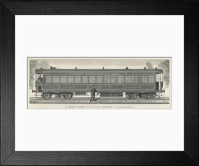 Framed Print : Orient Express dining car Framed Print : Orient Express dining car