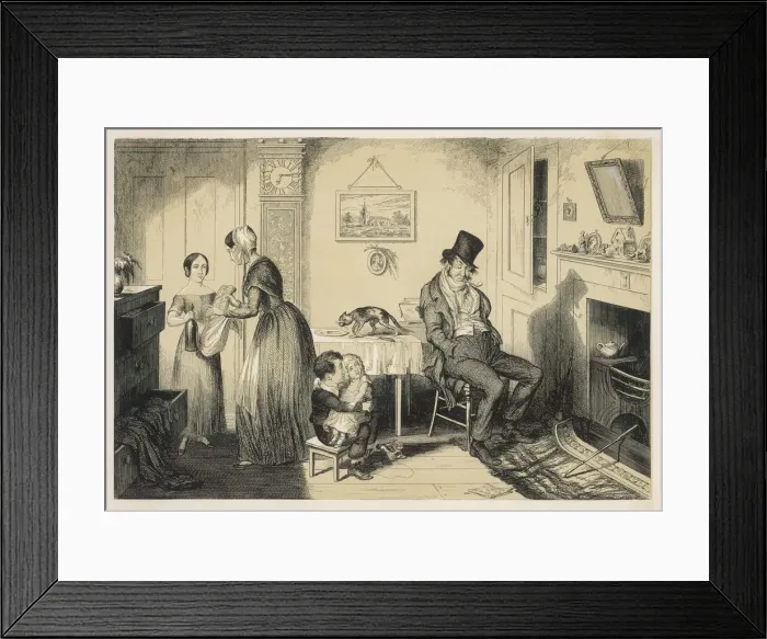 Framed Print : The Bottle, 2 -- Cruikshank Framed Print : The Bottle, 2 -- Cruikshank