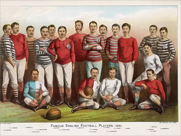 English football players in team picture