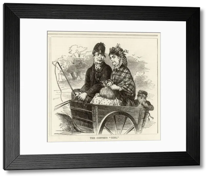Framed Print : A London coster and his girlfriend Framed Print : A London coster and his girlfriend
