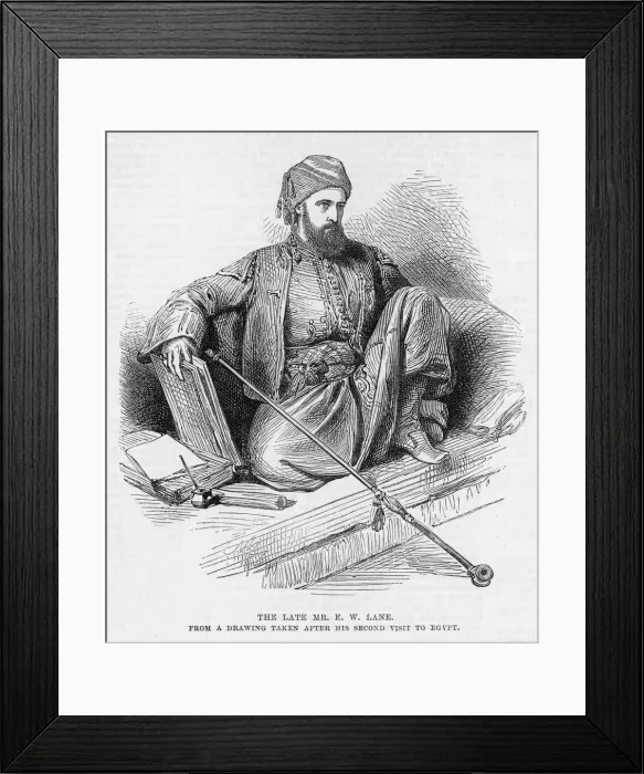 Framed Print : Edward William Lane, traveller and archaeologist Framed Print : Edward William Lane, traveller and archaeologist