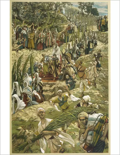 Jesus entering Jerusalem on Palm Sunday