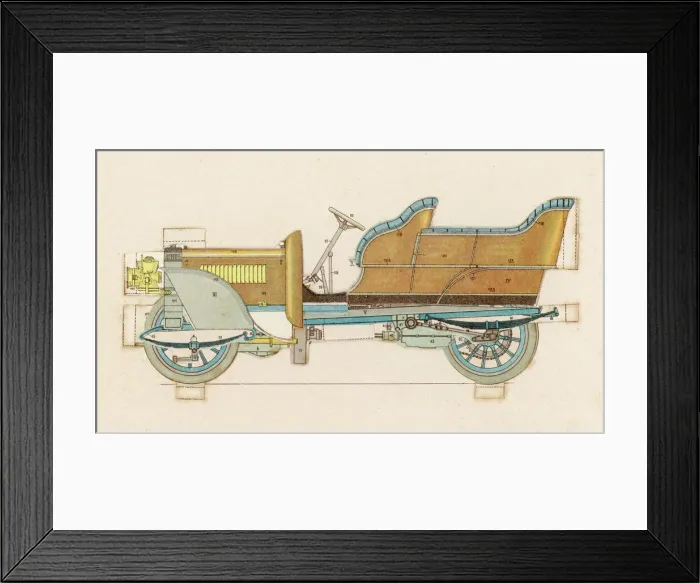 Framed Print : Daimler c. 1909 Framed Print : Daimler c. 1909