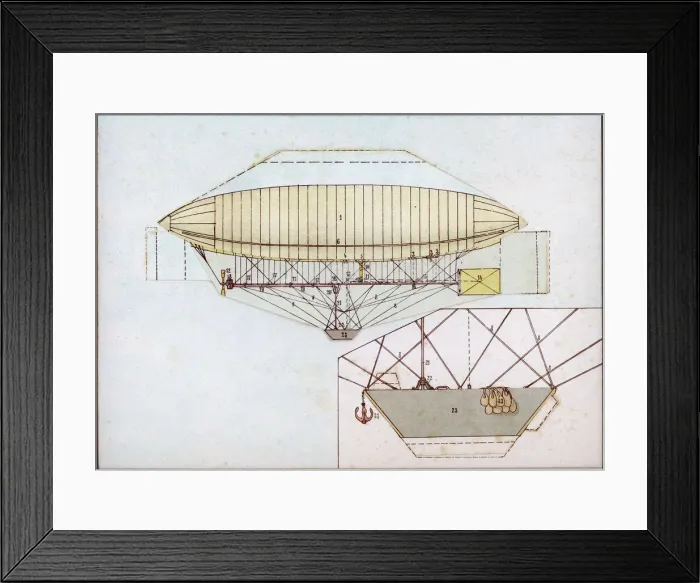 Framed Print : Vaulx Airship Framed Print : Vaulx Airship