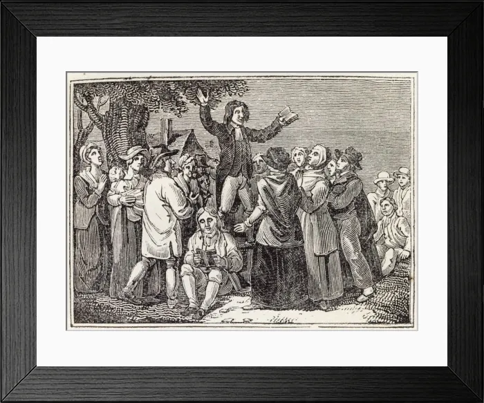 Framed Print : Methodist field preacher Framed Print : Methodist field preacher