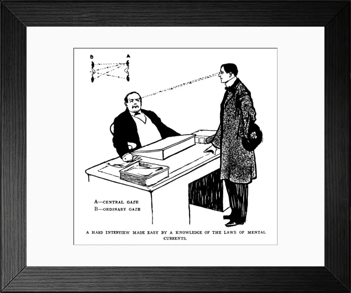Framed Print : Hypnosis. A hard interview made easy Framed Print : Hypnosis. A hard interview made easy