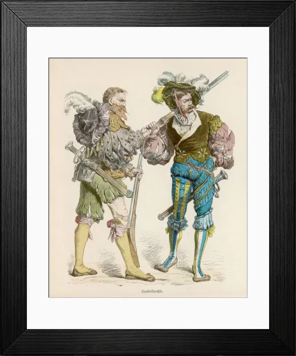 Framed Print : German foot soldiers Framed Print : German foot soldiers